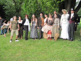 Literarisches Steampunk-Picknick im Park Geymüllerschlössel