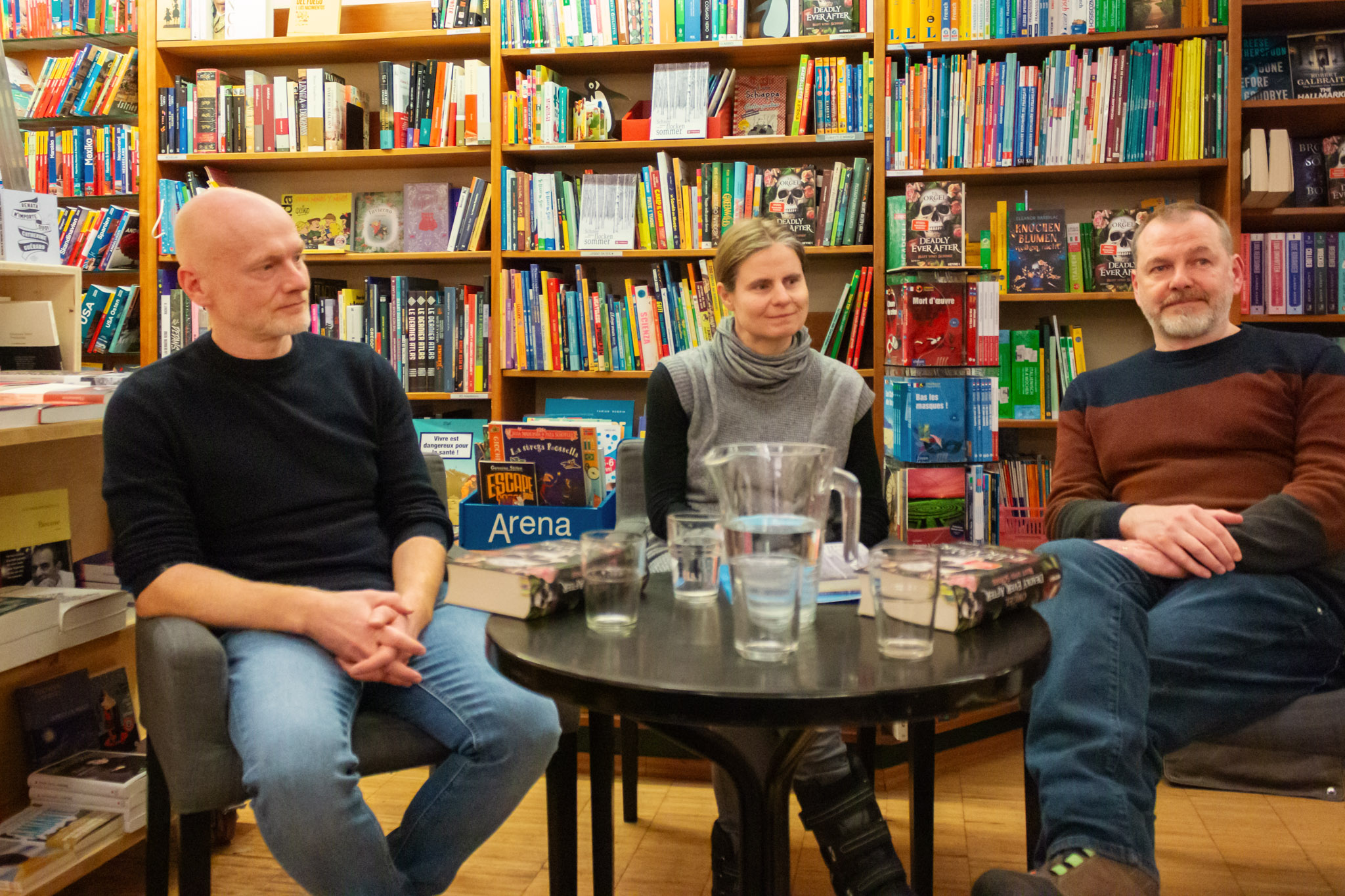 Stephan Orgel, Barbara Schinko und Tom Orgel werfen sich in Pose