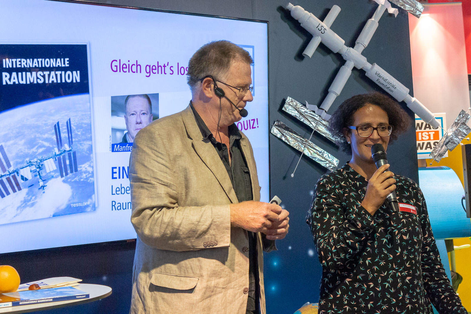 Buchmesse Frankfurt 2018 - Verlag Tessloff: Manfred Baur und Nicole Hummel